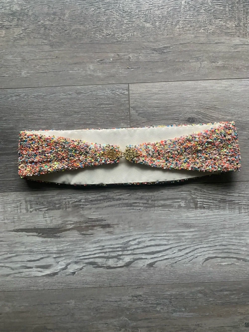 Multicolor Sequin Cummerbund One Size
